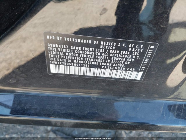 3VW7X7BU5SM011253 Volkswagen Jetta 1.5t Se