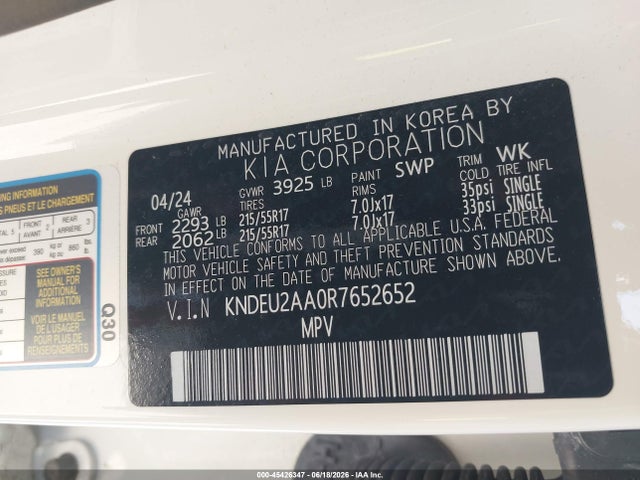 KIA SELTOS S 2024 KNDEU2AA0R7652652 Image 9