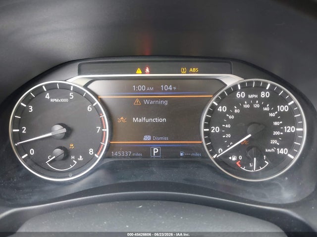 2019 Nissan Altima 2.5 S მანქანა იყიდება აუქციონზე, vin: 1N4BL4BV7KN304261, აუქციონის ნომერი: 45426606