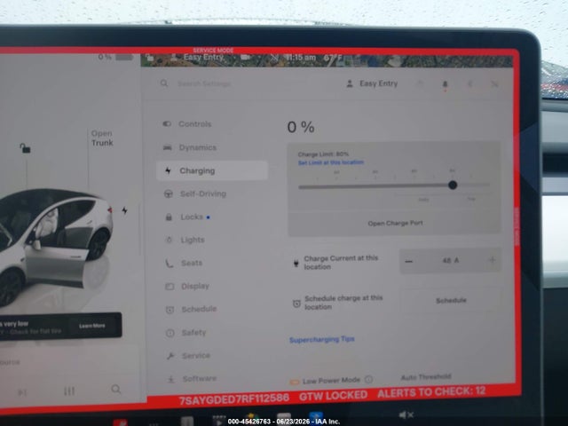 45426763 :رقم المزاد ، 7SAYGDED7RF112586 vin ، 2024 Tesla Model Y Long Range Single Motor Rear-wheel Drive/rwd مزاد بيع