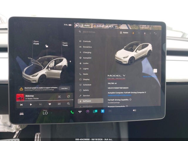 Продаж на аукціоні авто 2021 Tesla Model Y Performance Dual Motor All-wheel Drive, vin: 5YJYGDEF7MF298251, номер лоту: 45426898
