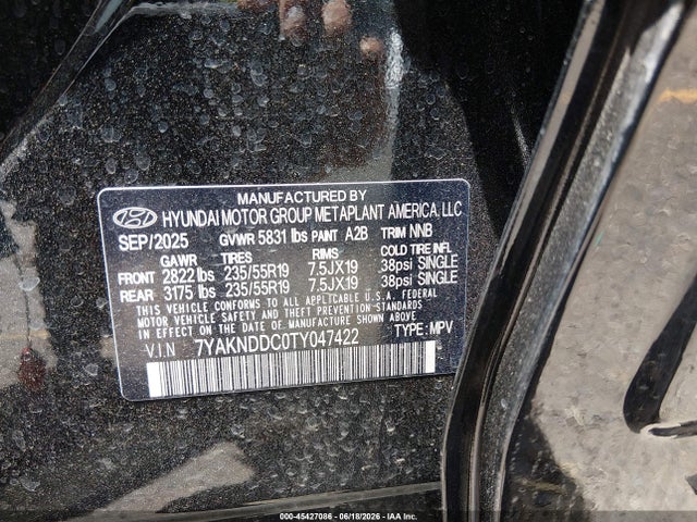 Hyundai Ioniq 5 Sel 2026 7YAKNDDC0TY047422 Image 9