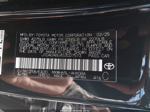 Toyota Prius Xle Awd-e 2025 JTDADABU4S3027573 Image 9
