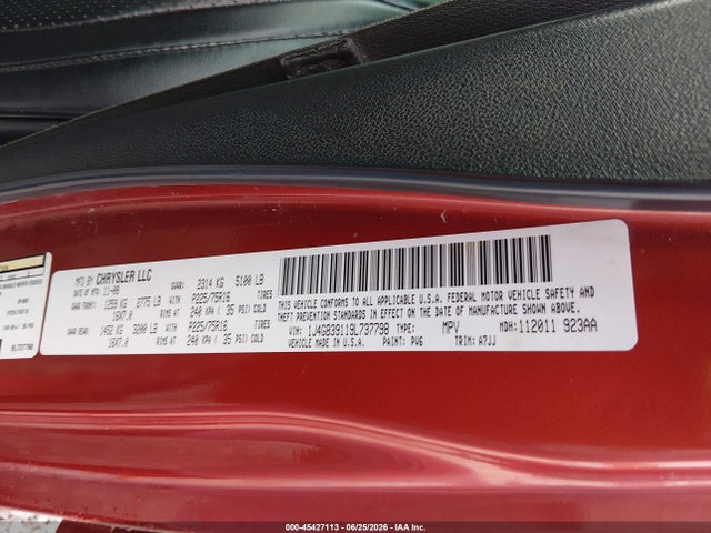 Aukcja sprzedaży 2009 Jeep Wrangler Unlimited X, vin: 1J4GB39119L737798, numer aukcji: 45427113