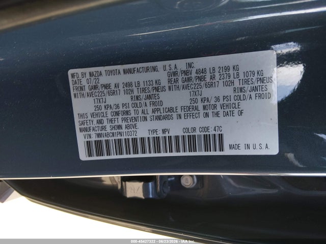 Aukcja sprzedaży 2023 Mazda Cx-50 2.5 S Preferred Plus, vin: 7MMVABCM1PN110372, numer aukcji: 45427322