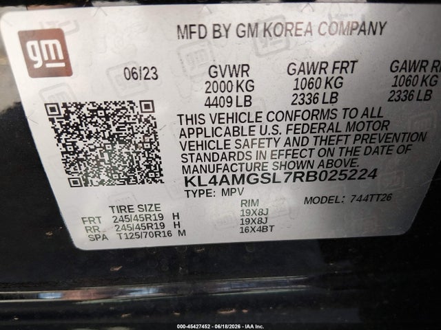 Продаж на аукціоні авто 2024 Buick Encore Gx Avenir Awd, vin: KL4AMGSL7RB025224, номер лоту: 45427452