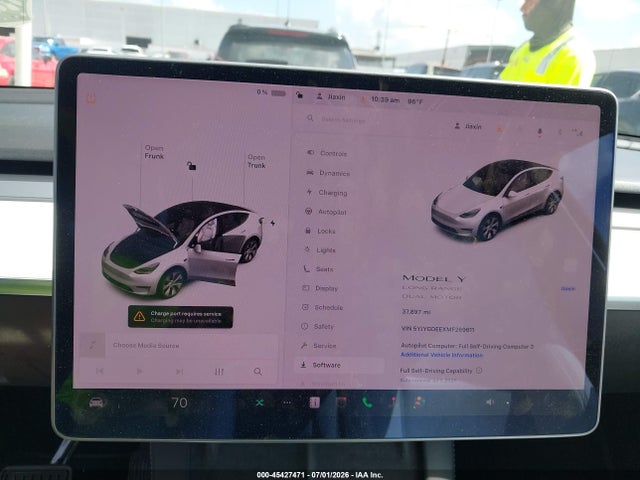 2021 Tesla Model Y Long Range Dual Motor All-wheel Drive მანქანა იყიდება აუქციონზე, vin: 5YJYGDEEXMF269611, აუქციონის ნომერი: 45427471