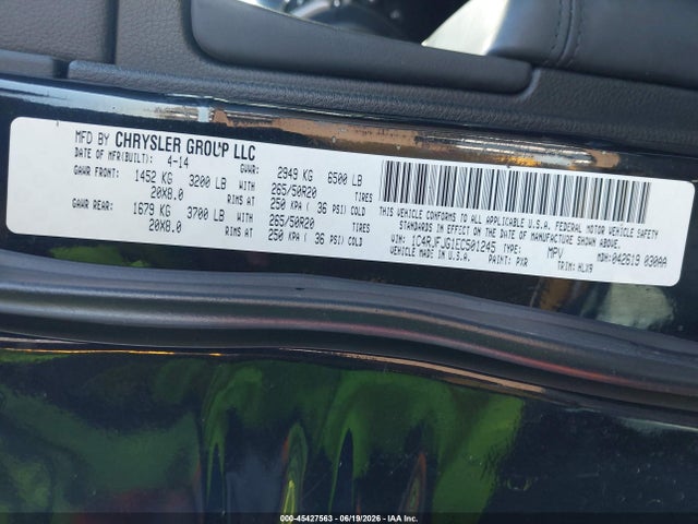 Jeep Grand Cherokee Summit 2014 1C4RJFJG1EC501245 Image 9