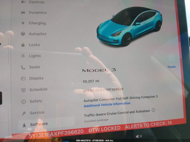 Tesla Model 3 Rear-wheel Drive 2023 5YJ3E1EAXPF396620 Image 16