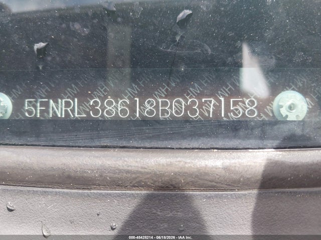 Продажа на аукционе авто 2008 Honda Odyssey Ex-l, vin: 5FNRL38618B037158, номер лота: 45428214