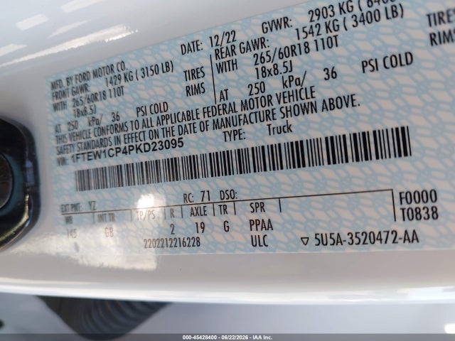 Ford F-150 Xl 2023 1FTEW1CP4PKD23095 Image 9