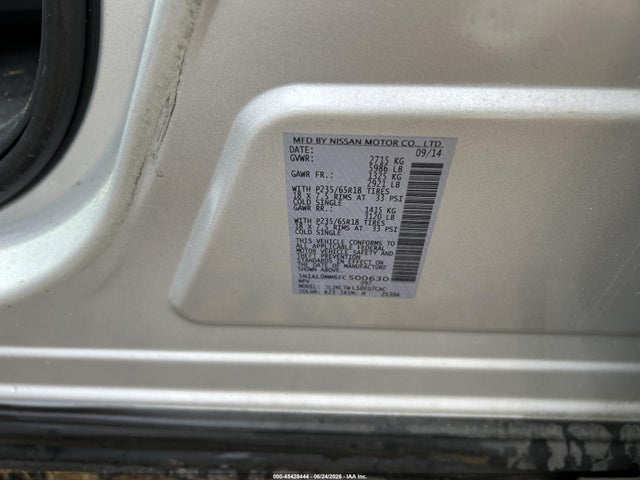 Aukcja sprzedaży 2015 Infiniti Qx60, vin: 5N1AL0MM6FC500630, numer aukcji: 45428444
