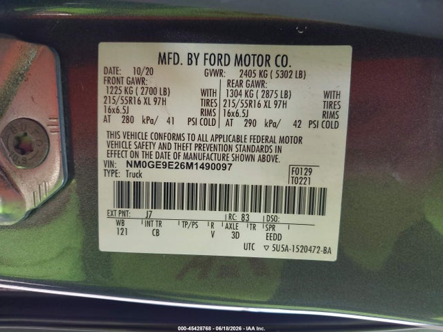NM0GE9E26M1490097 Ford Transit Connect Xl Passenger