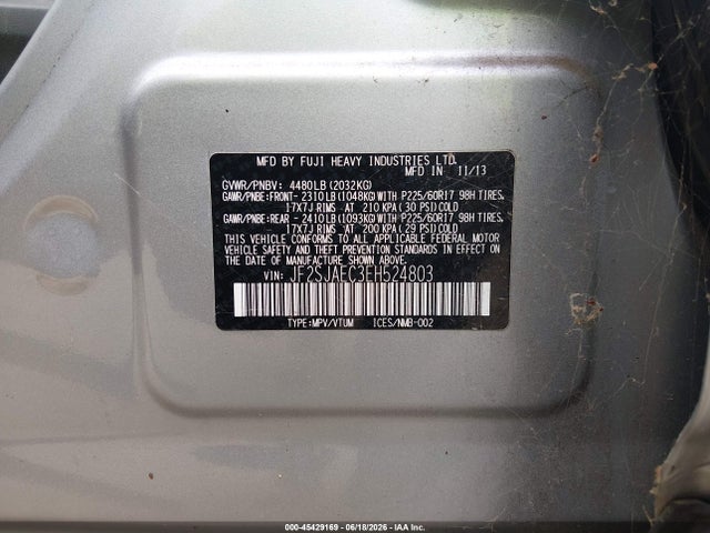 Subaru Forester 2.5i Premium 2014 JF2SJAEC3EH524803 Image 9