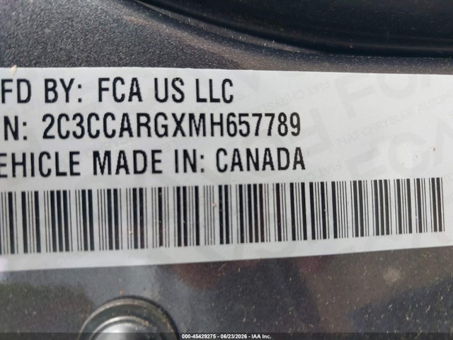 Aukcja sprzedaży 2021 Chrysler 300 Touring L Awd, vin: 2C3CCARGXMH657789, numer aukcji: 45429275