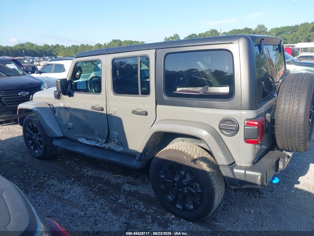 2023 Jeep Wrangler 4xe Sahara 4x4 მანქანა იყიდება აუქციონზე, vin: 1C4JJXP69PW627291, აუქციონის ნომერი: 45429717