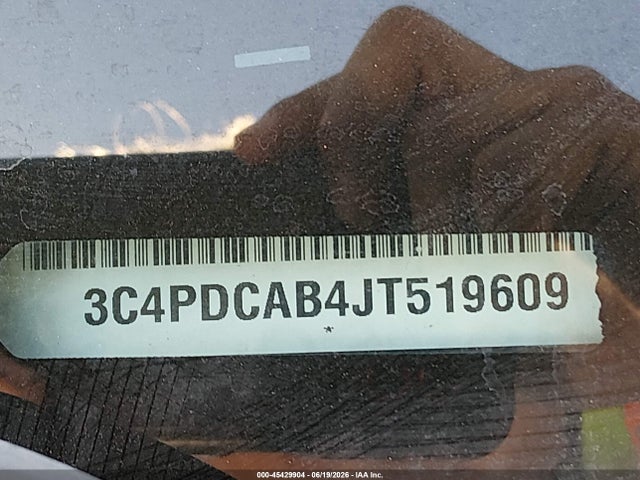 Aukcja sprzedaży 2018 Dodge Journey Se, vin: 3C4PDCAB4JT519609, numer aukcji: 45429904