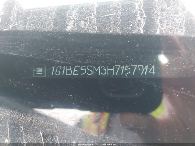 Aukcja sprzedaży 2017 Chevrolet Cruze Lt Auto, vin: 1G1BE5SM3H7157914, numer aukcji: 45429969