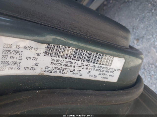 Продажа на аукционе авто 2004 Jeep Grand Cherokee Laredo, vin: 1J4GX48S84C112129, номер лота: 45430125