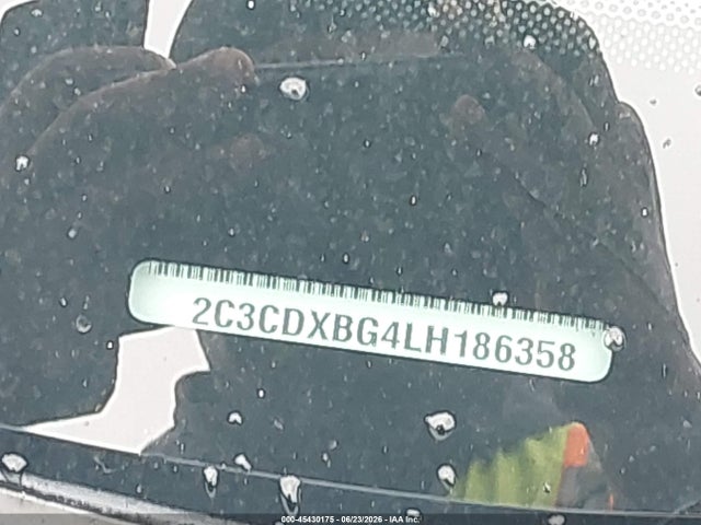 Продажа на аукционе авто 2020 Dodge Charger Sxt Rwd, vin: 2C3CDXBG4LH186358, номер лота: 45430175