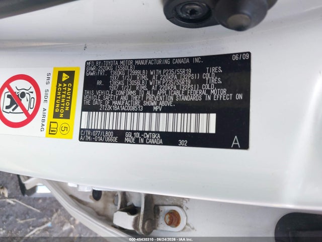 Aukcja sprzedaży 2010 Lexus Rx 350, vin: 2T2ZK1BA1AC008513, numer aukcji: 45430310