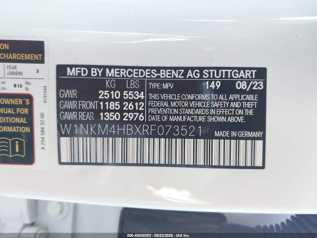 2024 Mercedes-benz Glc 300 4matic Suv მანქანა იყიდება აუქციონზე, vin: W1NKM4HBXRF073521, აუქციონის ნომერი: 45430352