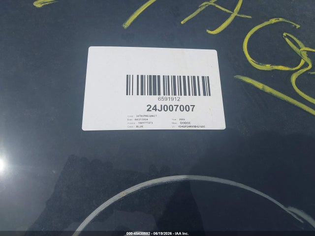 2005 Dodge Grand Caravan Se მანქანა იყიდება აუქციონზე, vin: 1D4GP24R95B421695, აუქციონის ნომერი: 45430592
