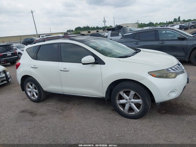 2009 Nissan Murano Sl მანქანა იყიდება აუქციონზე, vin: JN8AZ18U69W024356, აუქციონის ნომერი: 45430676