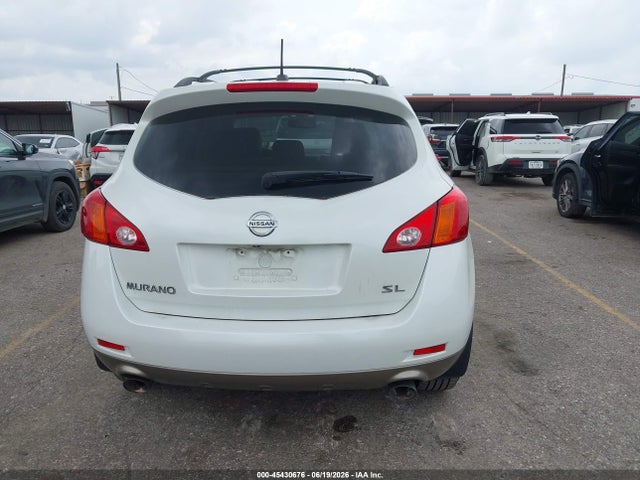 2009 Nissan Murano Sl მანქანა იყიდება აუქციონზე, vin: JN8AZ18U69W024356, აუქციონის ნომერი: 45430676
