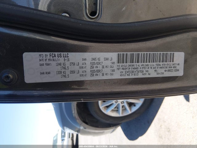 Dodge Journey Sxt 2017 3C4PDCBB1HT507930 Image 9