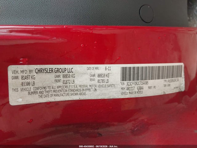 Aukcja sprzedaży 2012 Fiat 500c Pop, vin: 3C3CFFDR2CT164305, numer aukcji: 45430892