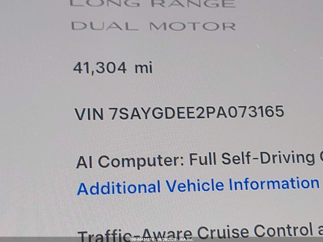Продаж на аукціоні авто 2023 Tesla Model Y Awd/long Range Dual Motor All-wheel Drive, vin: 7SAYGDEE2PA073165, номер лоту: 45431218