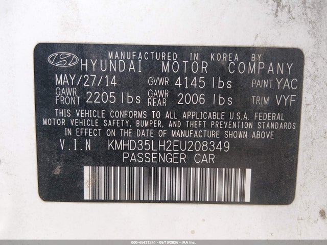 Hyundai ELANTRA GT 2014 KMHD35LH2EU208349 Image 9