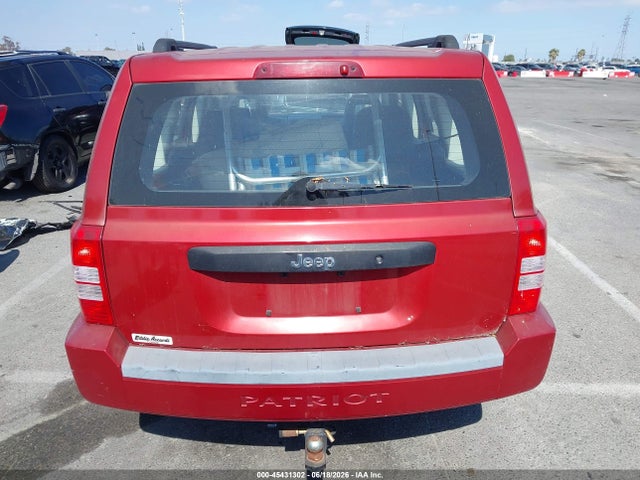 Продаж на аукціоні авто 2008 Jeep Patriot Sport, vin: 1J8FT28W08D706226, номер лоту: 45431302