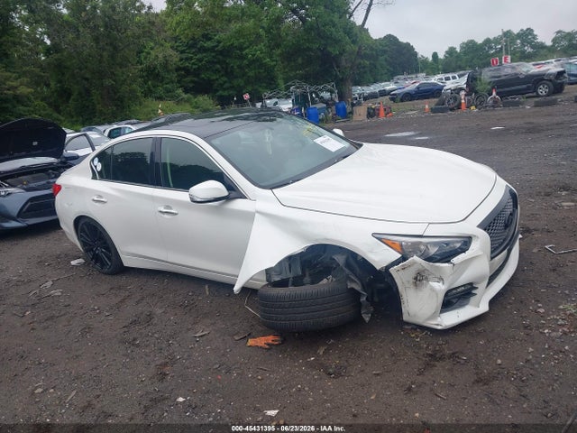45431395 :رقم المزاد ، JN1FV7AR8GM451412 vin ، 2016 Infiniti Q50 3.0t Red Sport 400 مزاد بيع