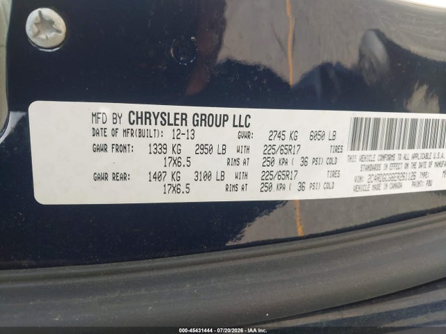 Продаж на аукціоні авто 2014 Dodge Grand Caravan Sxt, vin: 2C4RDGCG6ER261126, номер лоту: 45431444