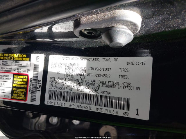 5TFAZ5CN5KX076368 Toyota Tacoma Trd Sport