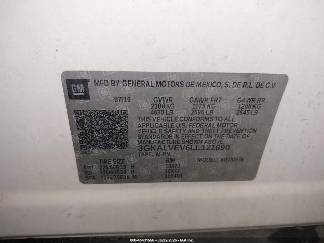 GMC Terrain Awd Slt 2020 3GKALVEV6LL121690 Image 9