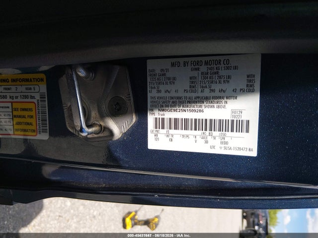 Ford Transit Connect Xl Passenger 2022 NM0GE9E25N1509286 Image 9