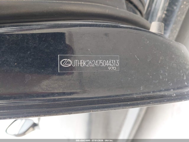 45431680 :رقم المزاد ، JTHBK262475044313 vin ، 2007 Lexus Is 250 مزاد بيع