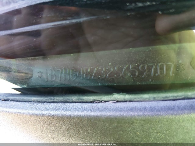 45431742 :رقم المزاد ، 1B7HG48Z32S659707 vin ، 2002 Dodge Dakota Slt مزاد بيع
