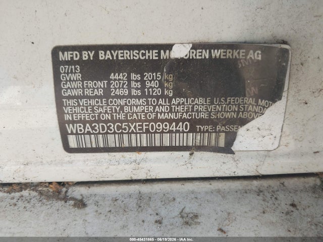 WBA3D3C5XEF099440 BMW 328D
