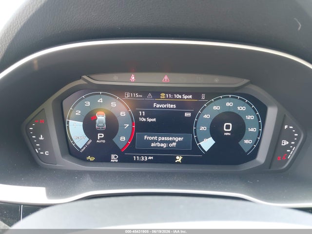 45431905 :رقم المزاد ، WA1DECF34S1035301 vin ، 2025 Audi Q3 Premium 45 Tfsi S Line Quattro Tiptronic مزاد بيع
