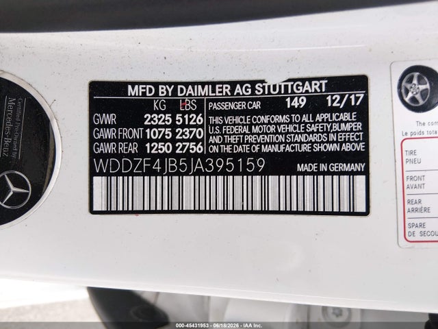 Mercedes-Benz E 300 2018 WDDZF4JB5JA395159 Image 9