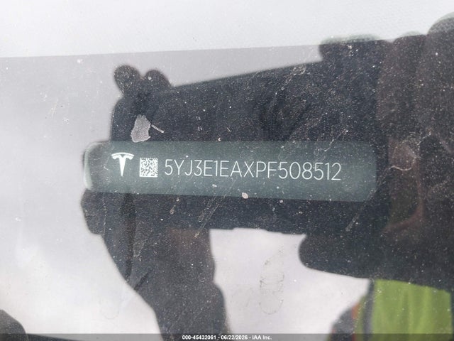 Продажа на аукционе авто 2023 Tesla Model 3 Rear-wheel Drive, vin: 5YJ3E1EAXPF508512, номер лота: 45432061