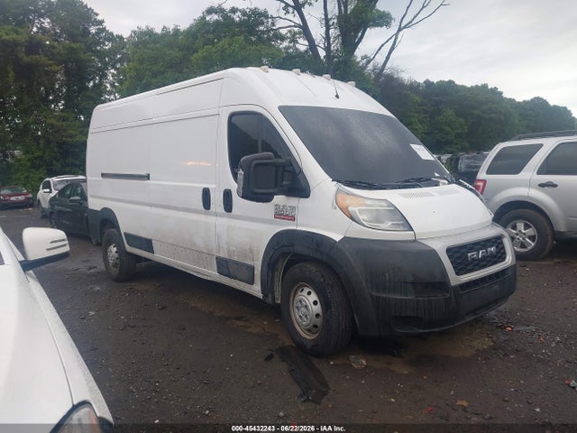 2021 Ram Promaster 2500 High Roof 159 Wb მანქანა იყიდება აუქციონზე, vin: 3C6LRVDG7ME530347, აუქციონის ნომერი: 45432243