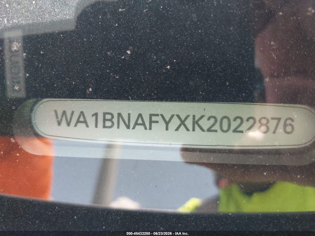 Aukcja sprzedaży 2019 Audi Q5 45 Premium, vin: WA1BNAFYXK2022876, numer aukcji: 45432280