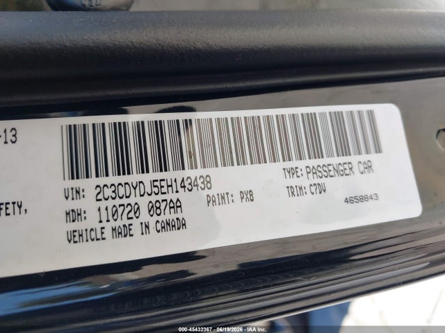 2C3CDYDJ5EH143438 Dodge Challenger Srt8 Core