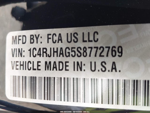 1C4RJHAG5S8772769 Jeep Grand Cherokee Laredo X 4x4