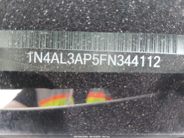 1N4AL3AP5FN344112 Nissan Altima 2.5 Sl